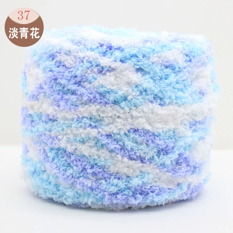 Однотонная Коралловая кашемировая пряжа из трех нитей для вязания плотная