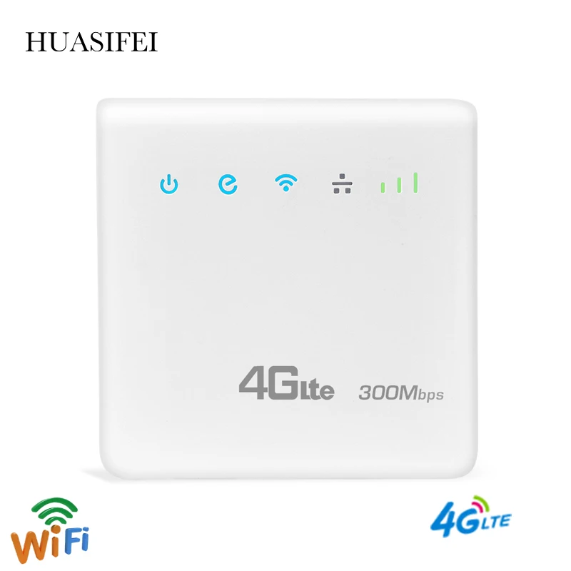 

HUASIFEI LTE Modem 4G Router 300Mbps Wireless Wifi 3G/4G LTE Mobile Routers Unlocked Global Hotspot Wi fi Router With Sim Card