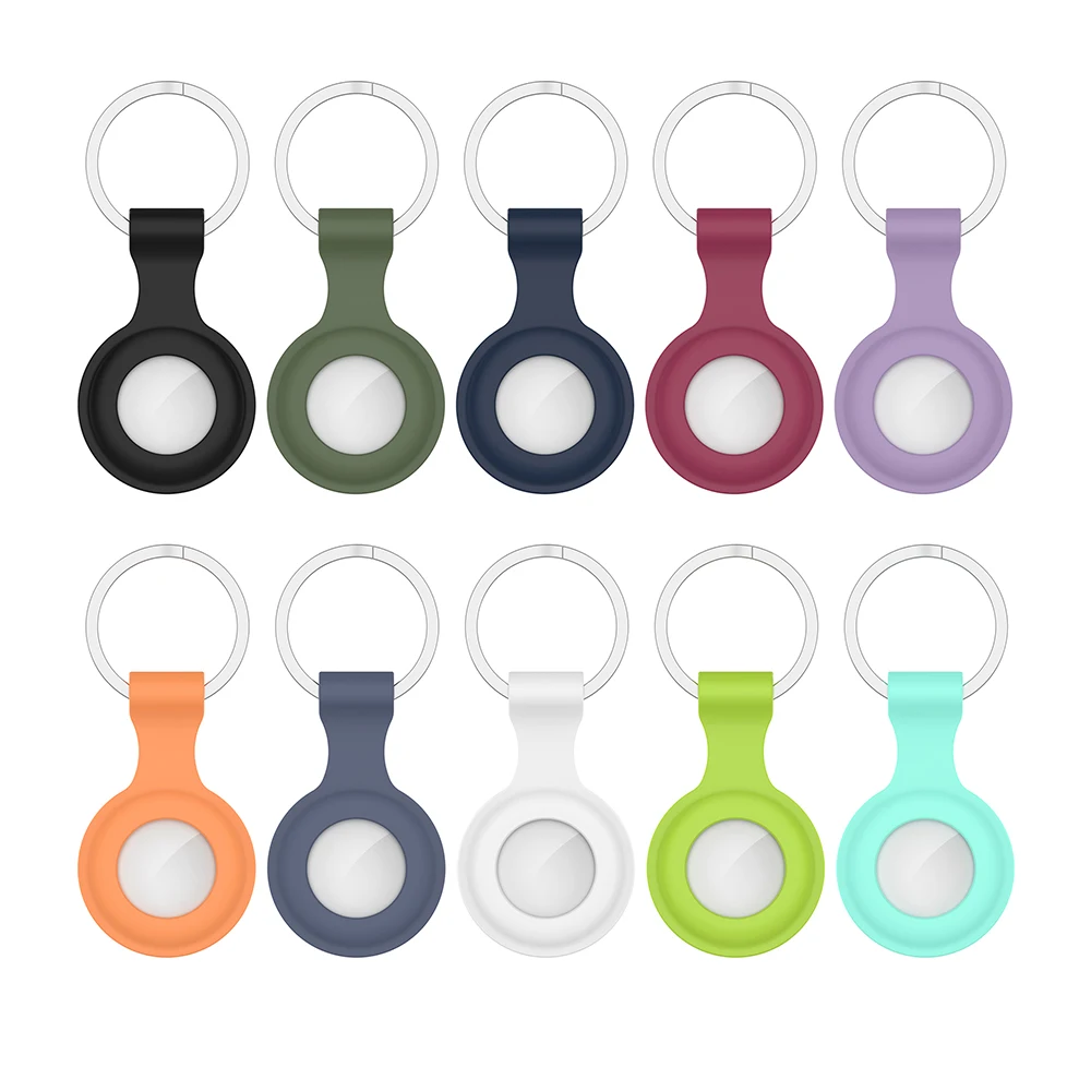 

Силиконовый чехол для airтеги, силиконовый защитный чехол для Apple Locator Tracker, устройство против потери, защитный чехол для брелока