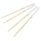 Деревянные барабанные палочки 5A  7A с прочной нескользящей резиновой ручкой, 1 пара