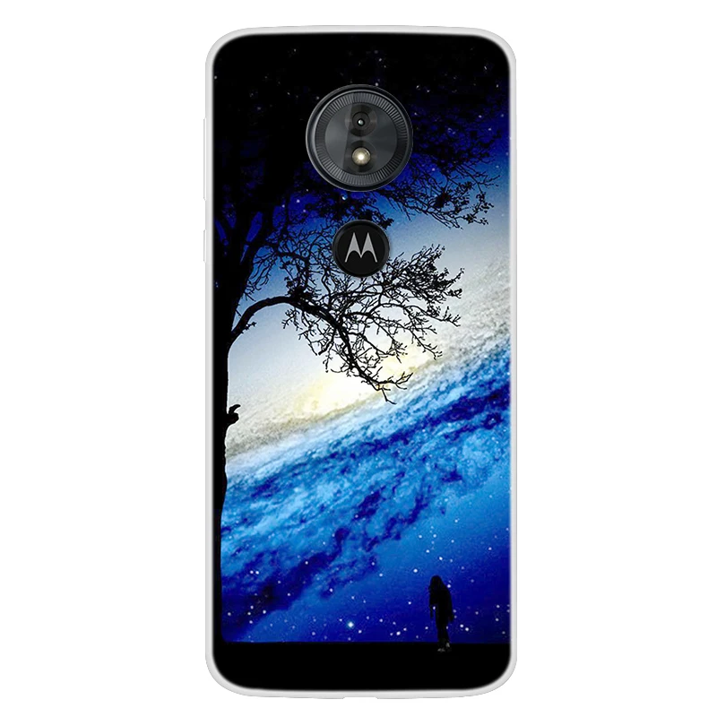 Силиконовый чехол для Motorola Moto E5 Plus MoteE5 Play Ультратонкий с принтом звездной планеты