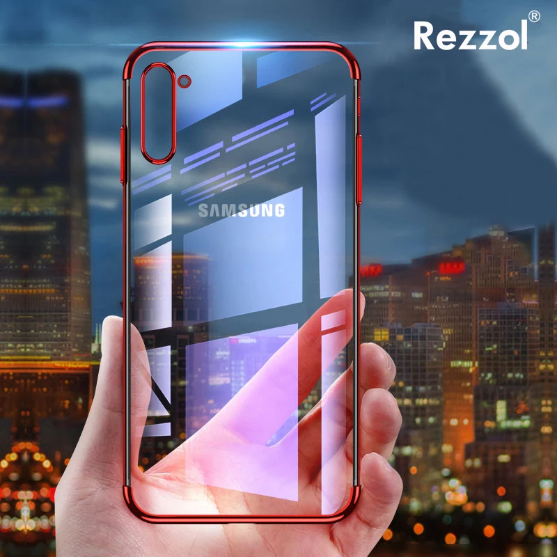 Для samsung Galaxy Note 10 Plus чехол Note10 3D Лазерное покрытие мягкий прозрачный для чехлы