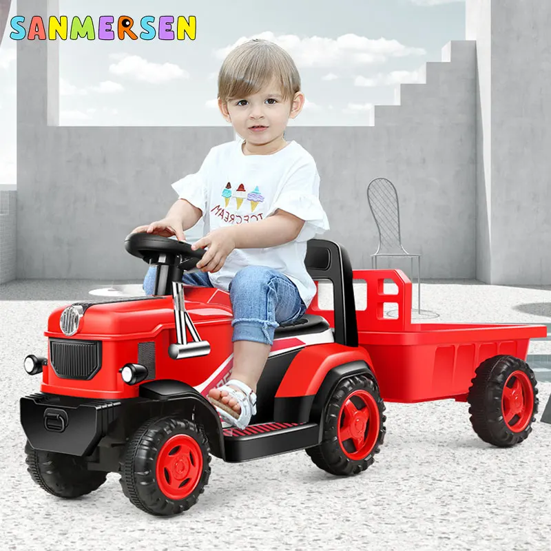 

Children Tractor Scooter Safety Walker Baby Ride On Car Toy Balance Bike Classical Model Kids Walk-behind Tractor Cars for Boys