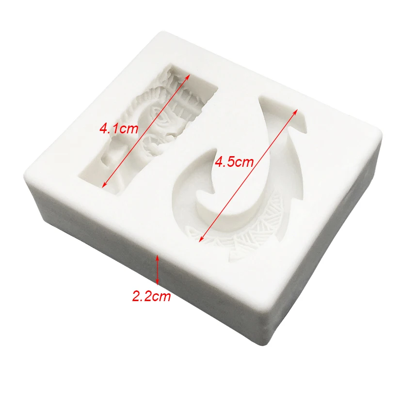 

Magic Fishhook Silicone Sugarcraft Mold Chocolate Cupcake Baking Fondant Cake Decorating Tools