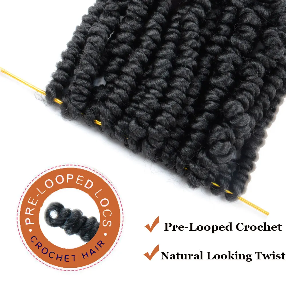 Закрученные Детские волосы Bob Spring 6 дюймов закрученные вязаные крючком пружинные