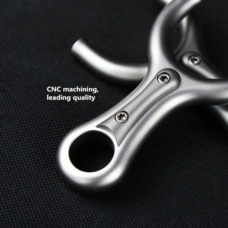 Рогатка из нержавеющей стали плоской кожи легкая в переноске для охоты на