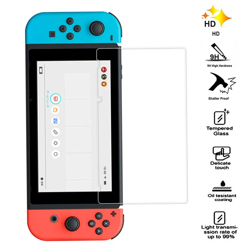 Для Nintendo Switch NS защита экрана 9H Премиум Закаленное стекло для Пленка чехол
