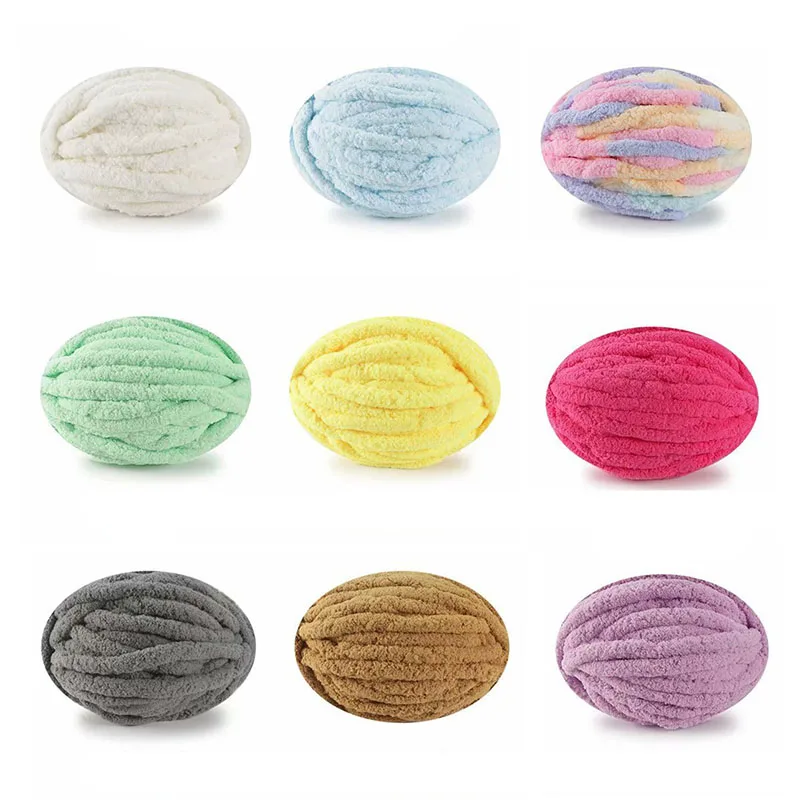 Пряжа из шенилла для вязания крючком, 250 г