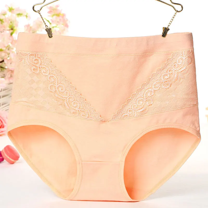 Трусы женские с высокой талией HW026 приталенные из чистого хлопка дышащие