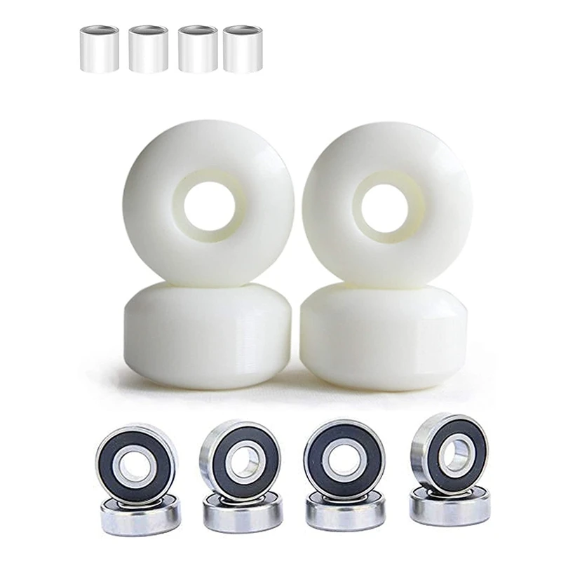 

Skateboard Wheels with Bearings 32X58mm Street Wheels Skateboard Wheels Skateboard,White Skateboard