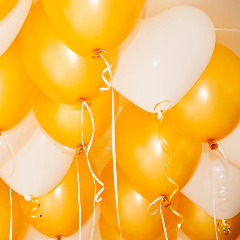 Баллоны серебряные черные 30 шт. 10 дюймов День Святого Валентина шары декорация