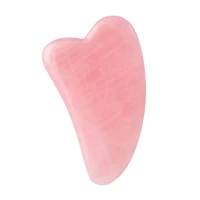 high quality natural rose quartz scraper guasha board body facial back head jade massager acupuncture spa therapy wrinkle relif