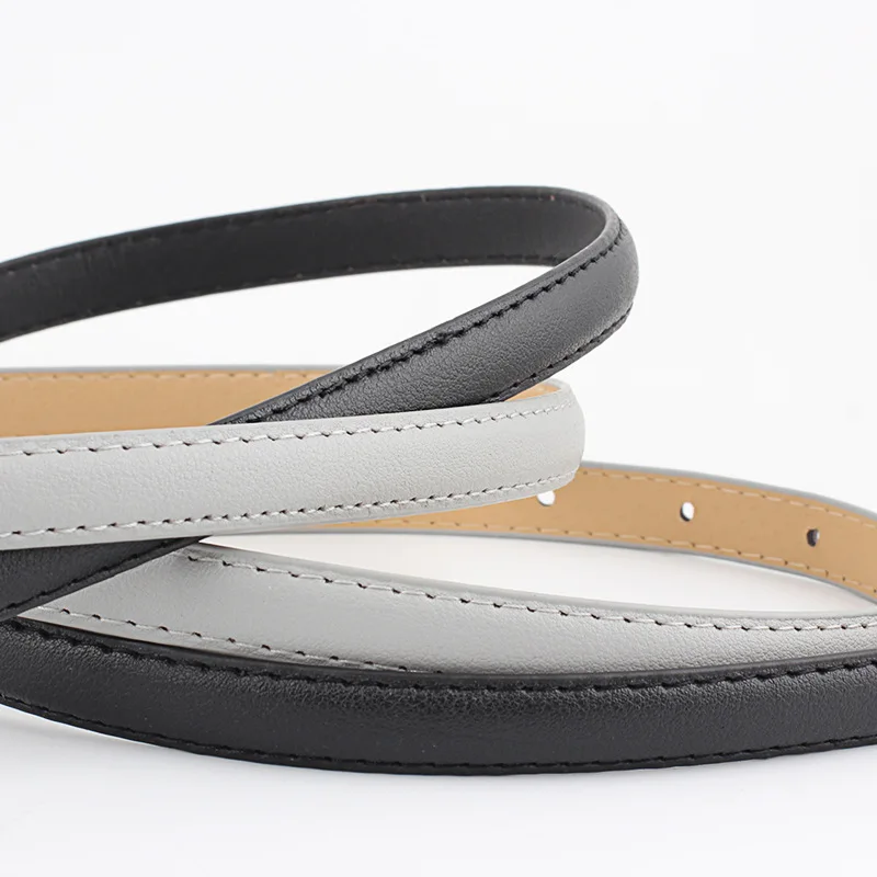 Новинка 2019 тонкий кожаный ремень Дизайнерский Модный пояс Женский Повседневный