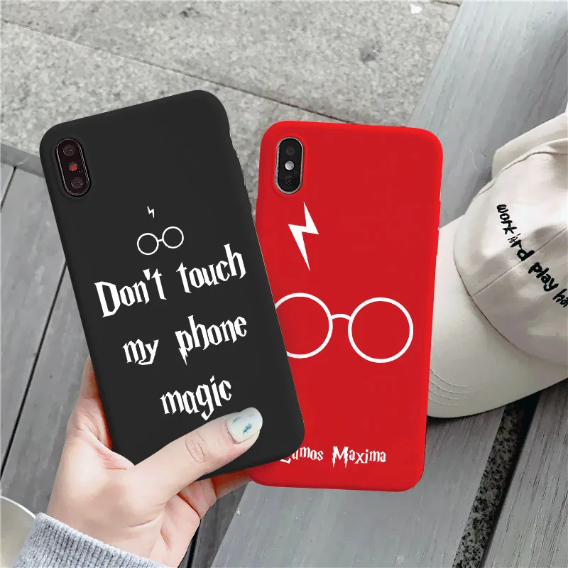 

Art magic black Cartoon Phone Case For iPhone 11 12 Pro XR X S MAX SE 2020 7 8 6S Plus 7plus Soft Silicone Shockproof TPU Cover