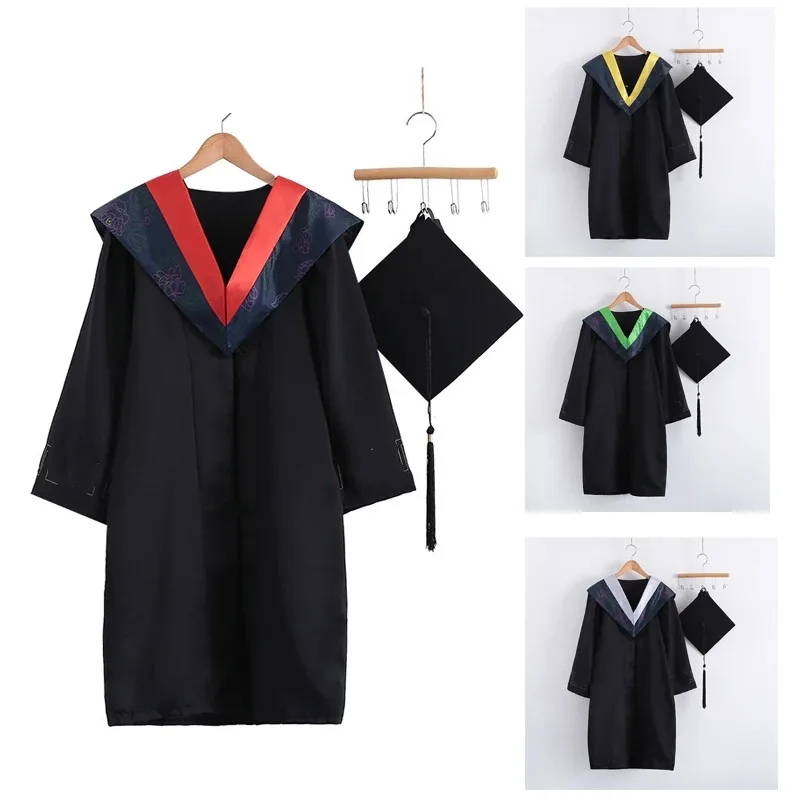 

2021 Adult School Uniform Cosplay University Academic Graduation Gown Robe Mortarboard Cap School Girl Jk Uniform