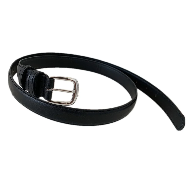 

Hong Kong Style Belt Men's Fashionable Artistic Belt Student Minimalist Versatile Korean Ins Style Thin Belt Women's Denim Pant