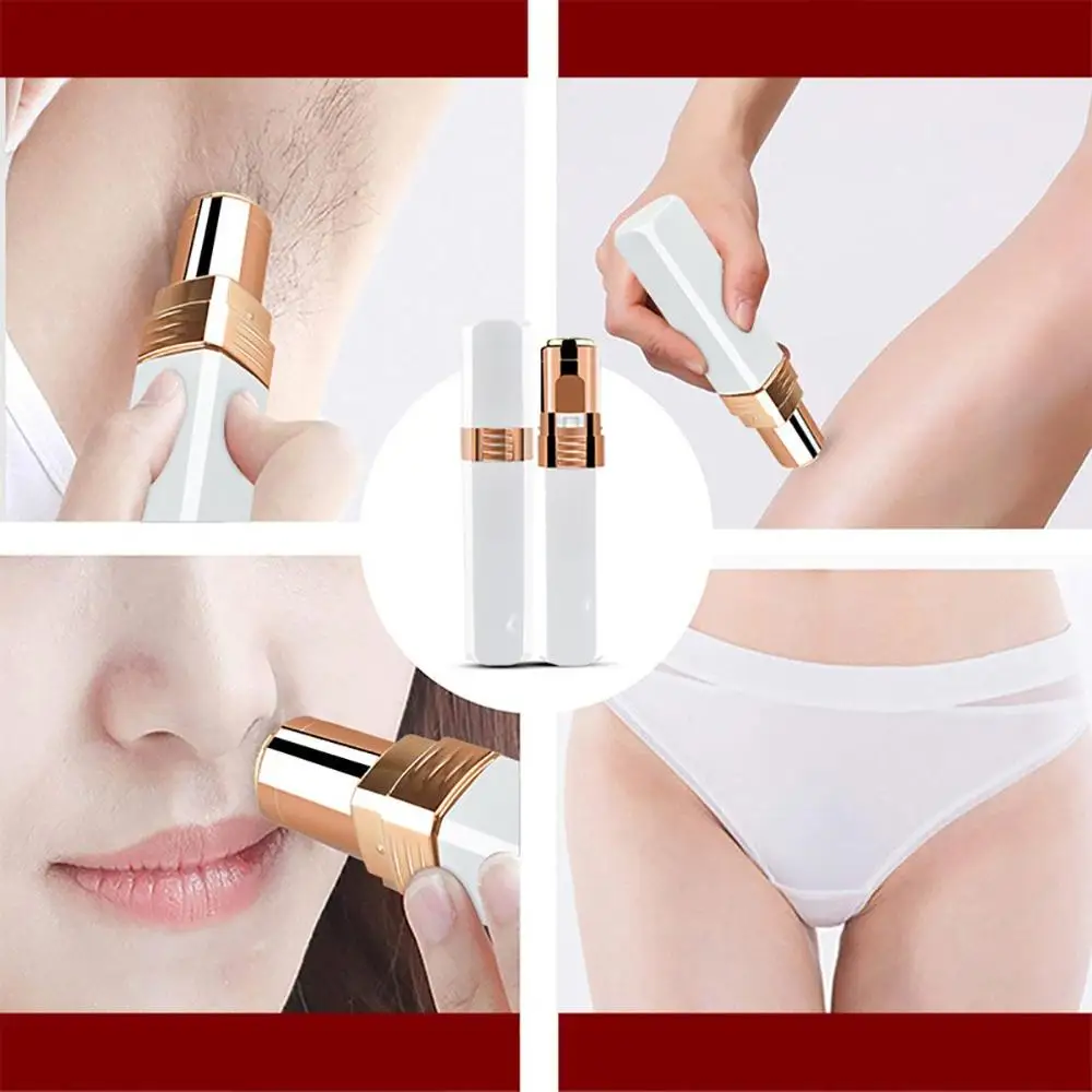 Электрический бровей Триммер для удаления волос Для женщин бритва Батарея