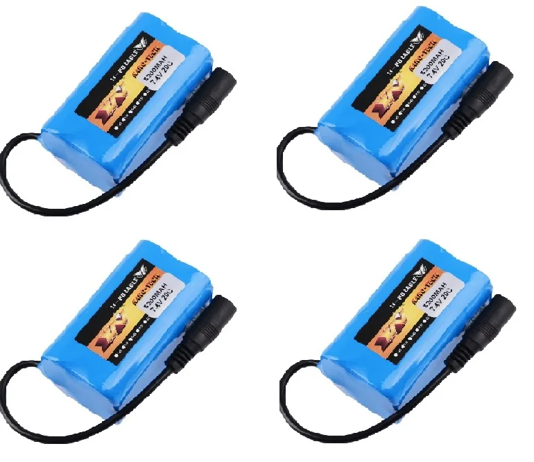 

7.4V 5200Mah Battery with Charge rFor T188 T888 2011-5 V007 C18 H18 So on Remote Control RC Fishing Bait Boat Parts