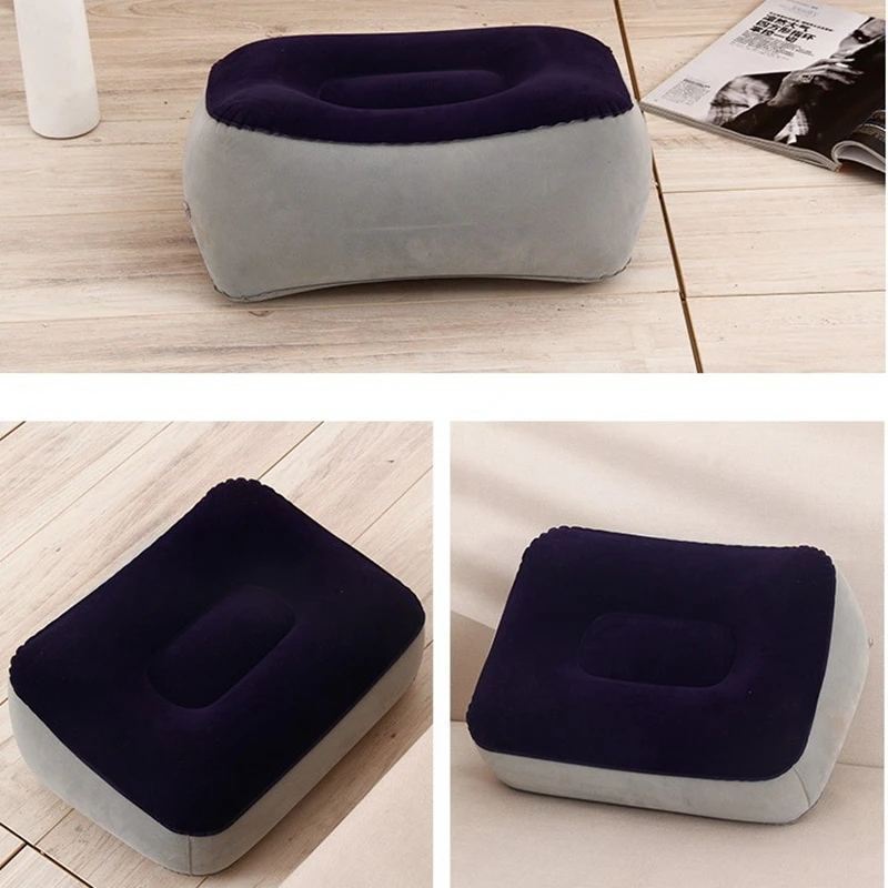 Портативная надувная подушка для ног дорожный коврик воздушная отдыха на ногах в