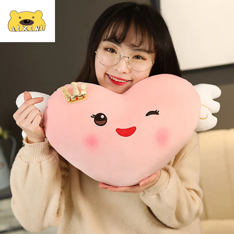 

Colorful Love Pillow Soft Pillow Blink Squint Cute Kawaii Pillow Stuffed Toys Soft Toys Doll Kid Popular and Simple Home Decor