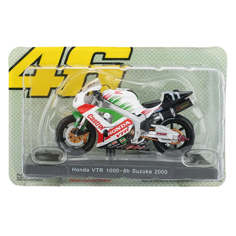 Suzuka 2000 Модель мотоцикла из 1:18 сплава, игрушечный моторный велосипед № 46, Чемпионат мира по мотокроссу, Внедорожный гоночный автомобиль, игрушки для детской коллекции - Цвет: Suzuka 2000