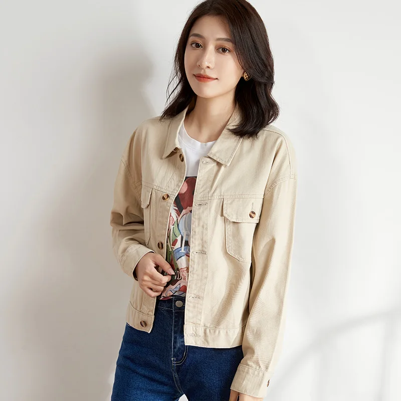 LEIJIJEANS новые женские джинсовые куртки больших размеров цвета слоновой кости на весну и осень классические модные короткие женские джинсовые куртки 9136