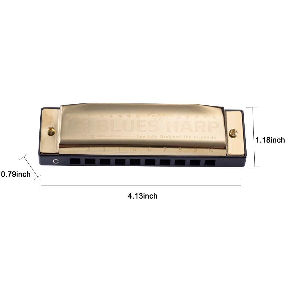 10-Holes Harp Diatonic Blues Harmonica C Key для детей и взрослых диатонический начинающих легко