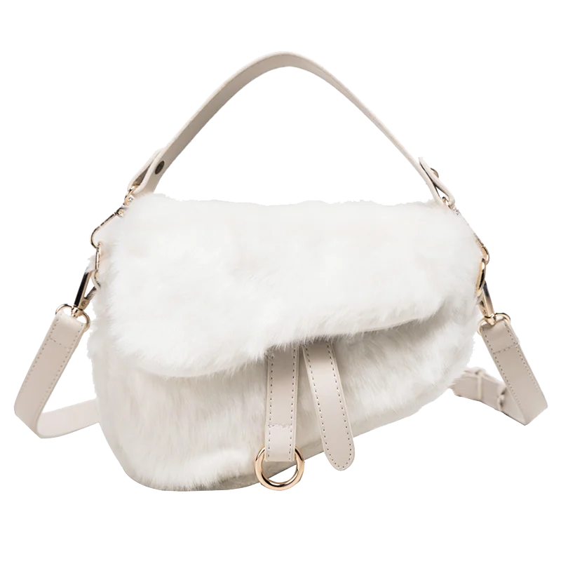 2019 женская сумка брендовая дизайнерская седло зимняя Стильная Мягкая шерстяная