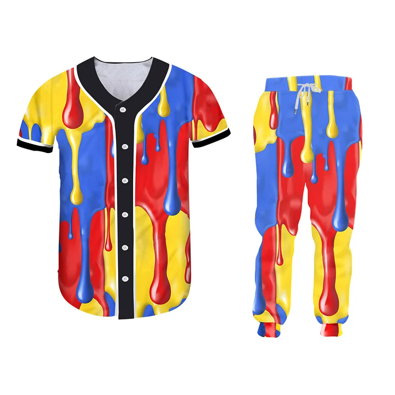 OGKB 3D галстук краситель спортивный костюм набор брызг краски печатных толстовки и