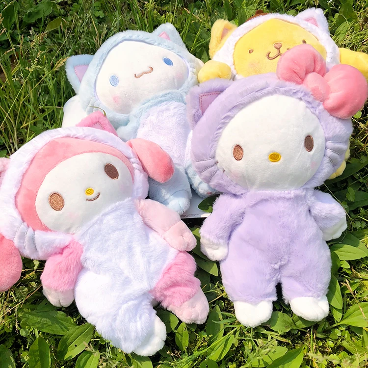

Kawaii Cinnamoroll Babycinnamoroll & Pomu Purin аниме мультяшная плюшевая игрушка мягкая плюшевая игрушка кукла версия Q Подушка подарок