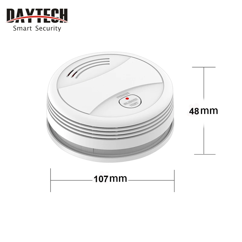 Датчик дыма DAYTECH SM10 независимая система сигнализации Tuya с управлением через
