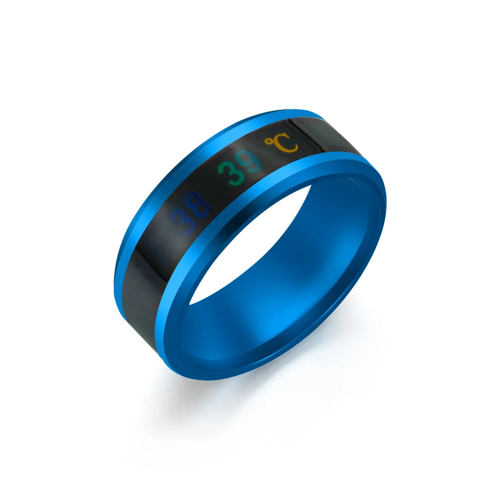 1 шт. креативное кольцо для пары умные кольца с измерением температуры мужчин и