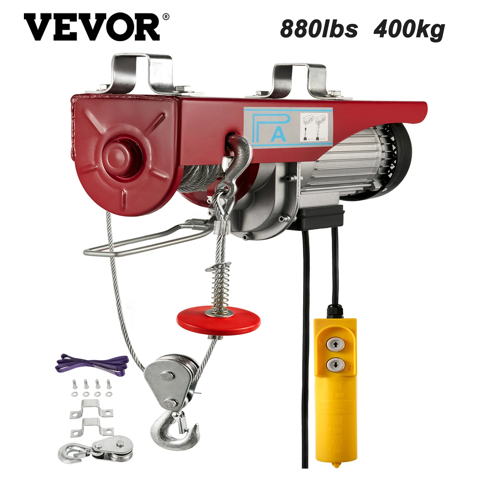 VEVOR 880 фунтов 400 кг Электрический подъемный кран новый портативный подъемник