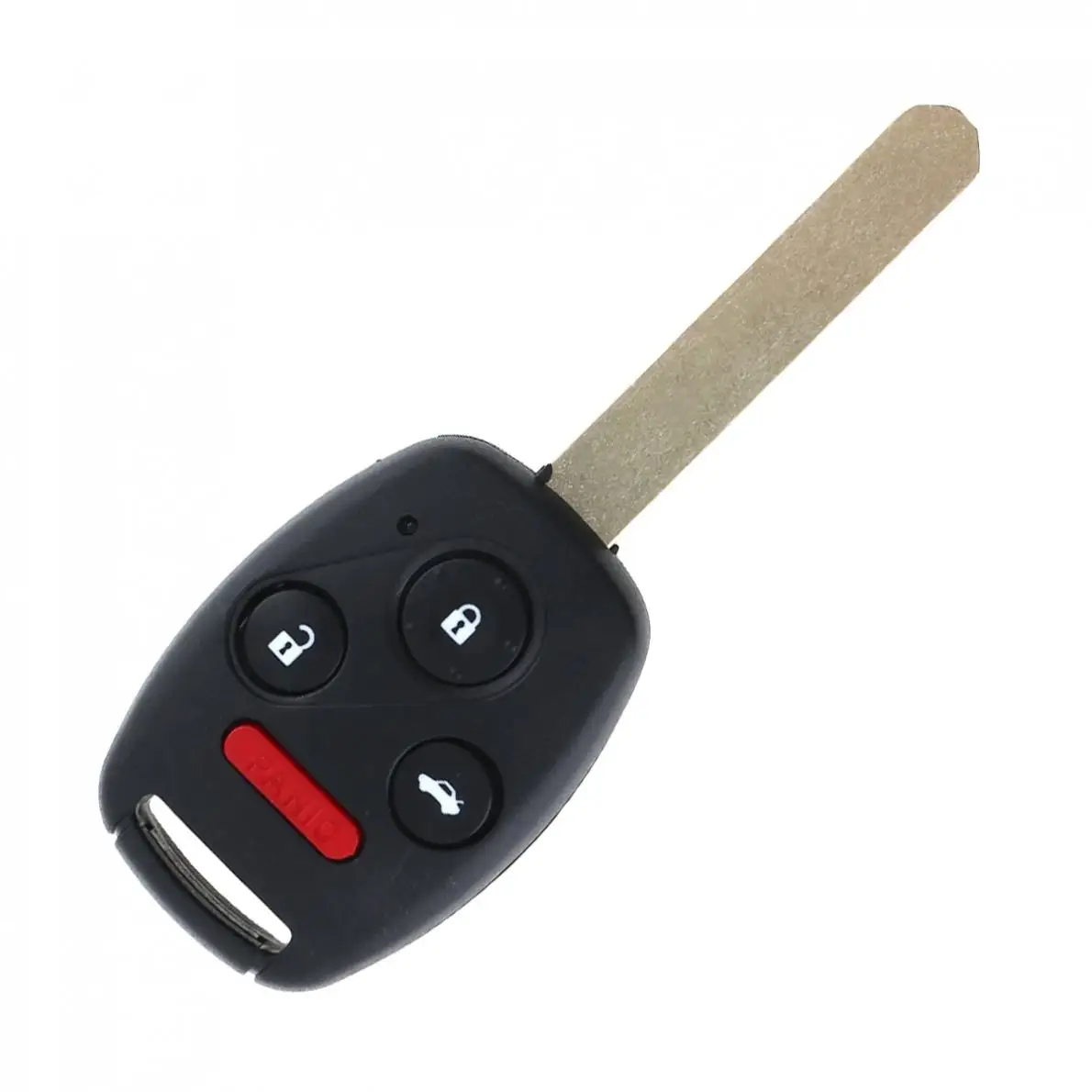 2pcs/lot 4 Button Keyless Entry Remote Car Key Fob Shell Clicker with Chip Uncut Blade for 2003 2004 2005 2006 2007 Honda Accord |