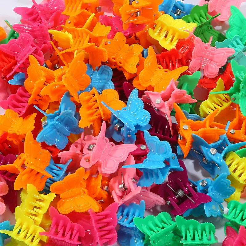 

20/50 Mixed Color Butterfly Hair Clips Grip Claw Barrettes Mini Clamps Jaw Hairpin Headdress Hair Styling Accessories Tool