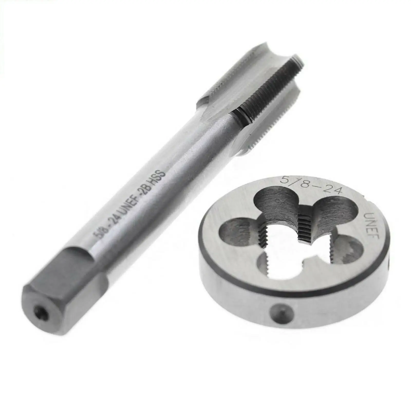 HSS 5/8 Inch-24 UNEF Metric Trapezoidal Right Hand Thread Tap And Die Set New 5/8x24 Hand Tap Drill Bit