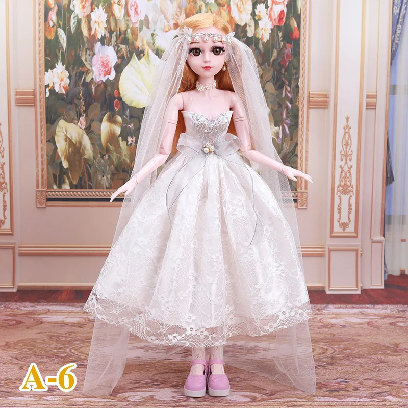 Аксессуары для кукол 22 дюйма 60 см одежда шарнирной куклы кружевное свадебное