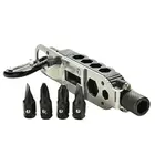 Миниатюрная многофункциональная отвертка для повседневного использования, отвертки в форме брелка, портативный инструмент из нержавеющей стали для ремонта, многофункциональный инструмент для велоспорта