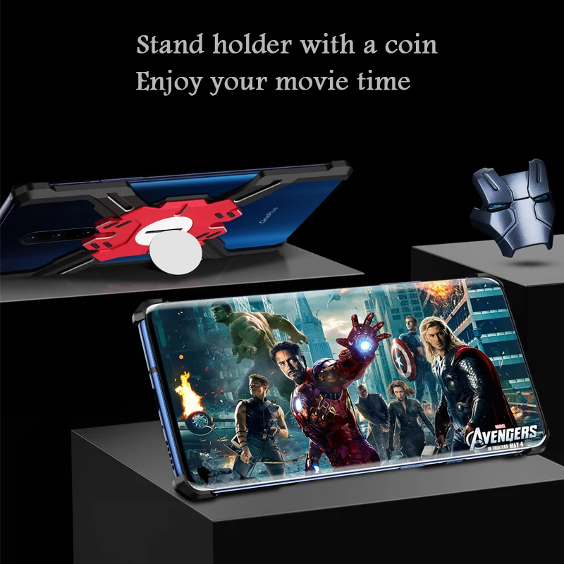 Герой Marvel элементы Алюминиевый металлический бампер чехол для OnePlus 7/Pro тонкий жесткий противоударный защитный бампер для телефона чехол OnePlus 7 Pro