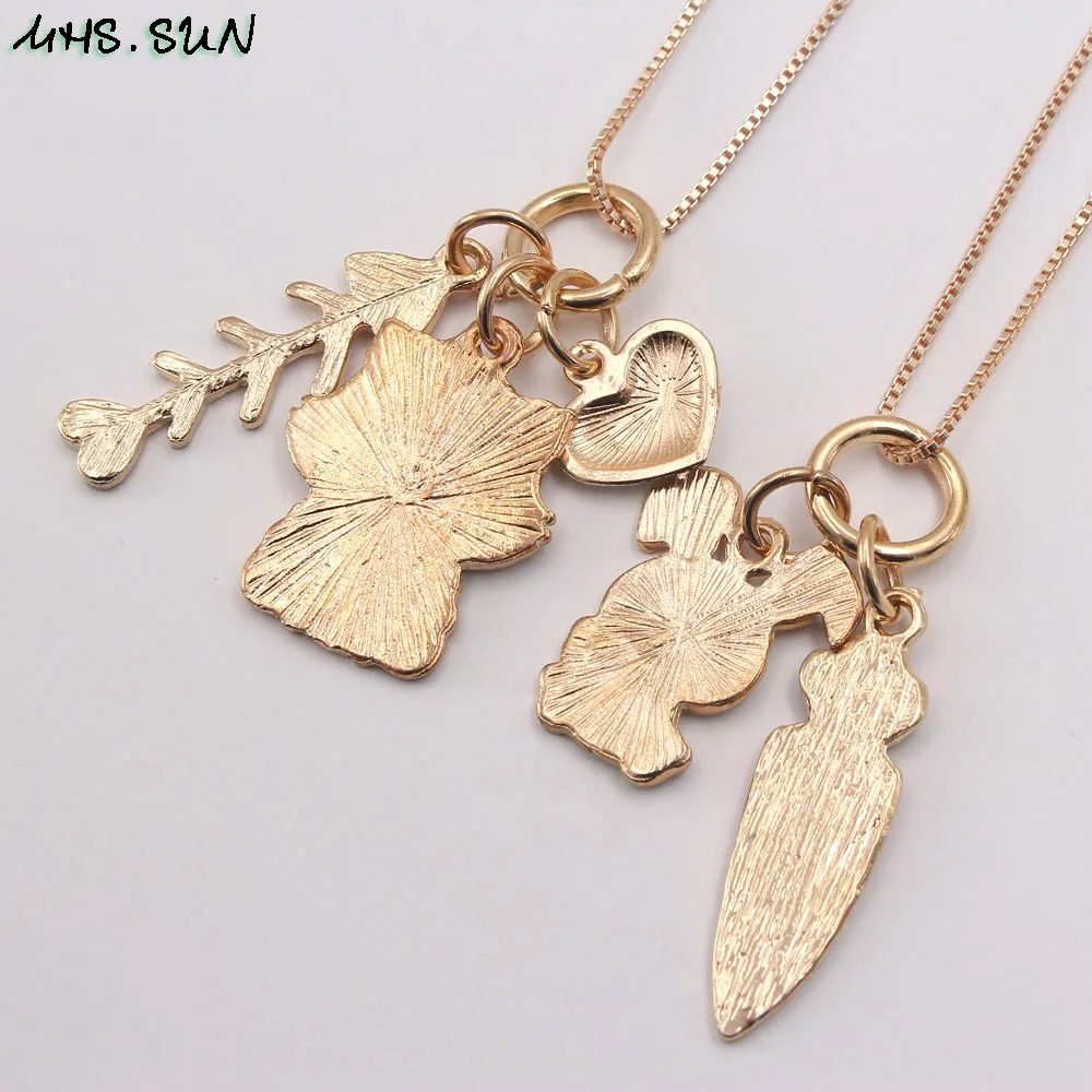 MHS.SUN новинка милый кролик/кот ожерелье с кулоном для детей девочек Мультяшные