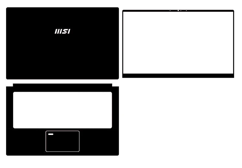 

Special Laptop Transparent Matte/Black Carbon Fiber Vinyl Skin Sticker Cover For MSI Summit B15