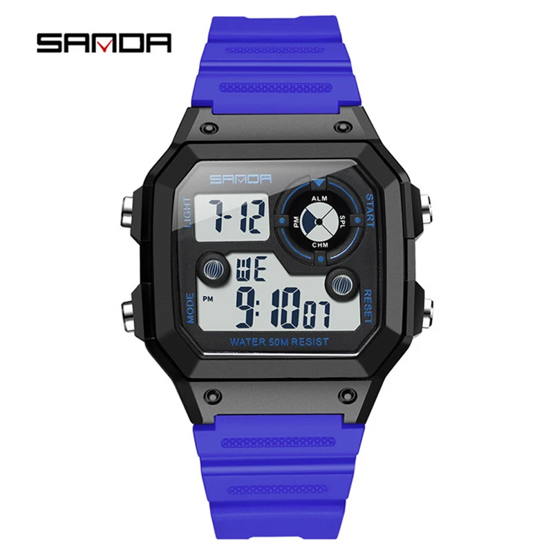 

Reloj Digital Hombre 2020 Luxury Waterproof Sports Watch Men Anti-Shock Military Watches Man LED Alarm Electronic Clock Montre