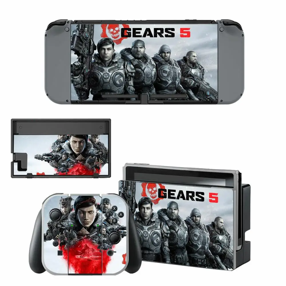 Gears 5 rend переключатель наклейка s nintendo виниловая кожа Наклейки Обложка для Switch