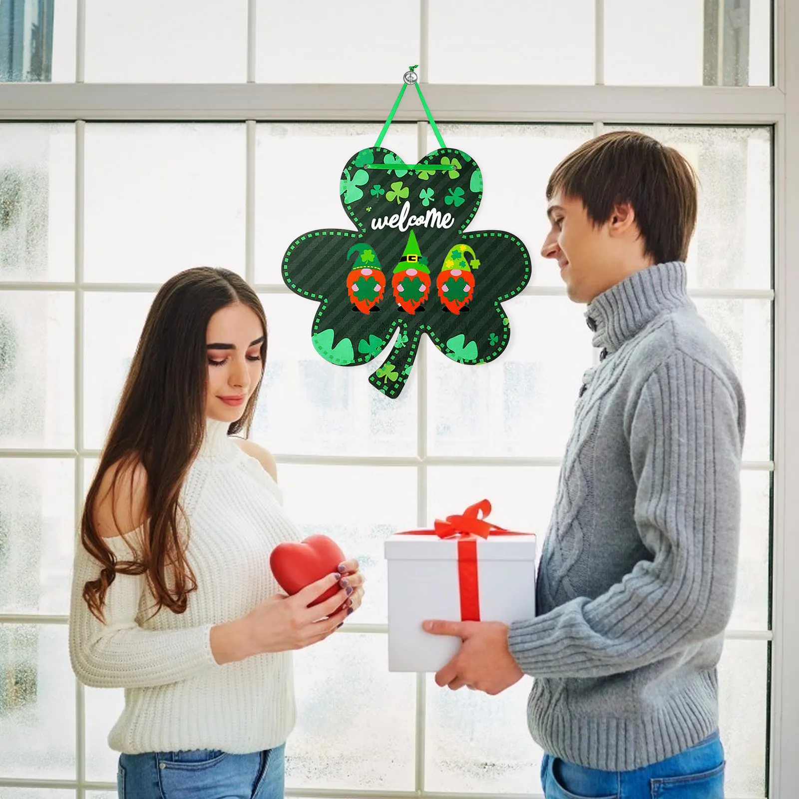 

top selling Happy St. Patrick's Day Sign Hanging Sign Indoor Outdoor Door Hanging Decoration Support Wholesale and Dropshipping