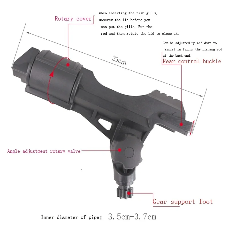 Держатель для удочки ловли нахлыстом Универсальный комплект с креплением