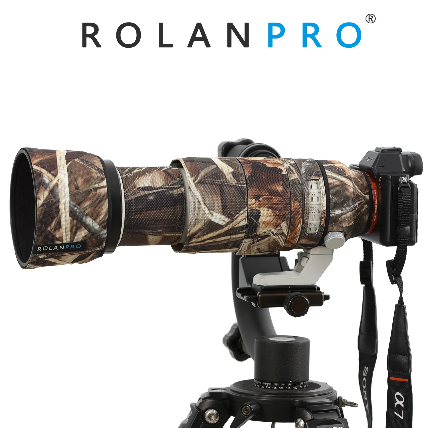 ROLANPRO ткань для объектива камеры камуфляж Sony FE 100 400 мм f4.5 5 6 GM OSS защитный чехол