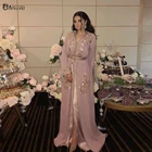 Женское вечернее платье с длинным рукавом, с блестками