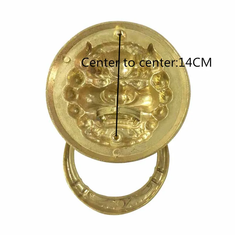 Lenth 190 мм латунные большие Антикварные Двери в форме льва дверные ногти домашний