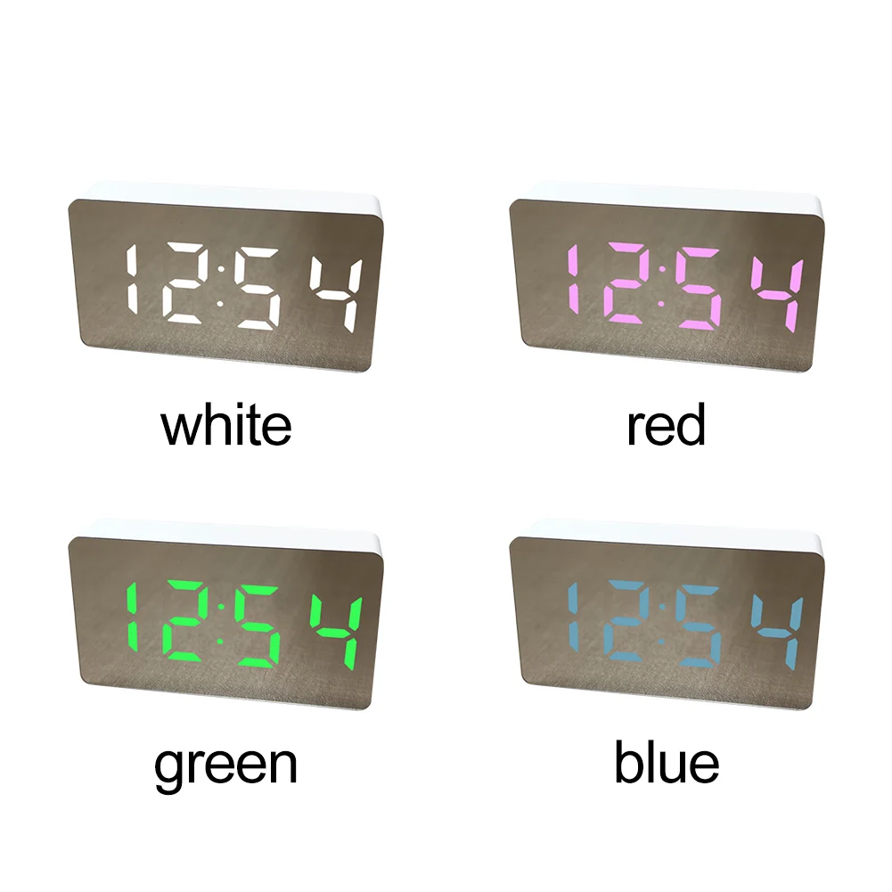 Настольные электронные часы с регулируемой яркостью современные светодиодные