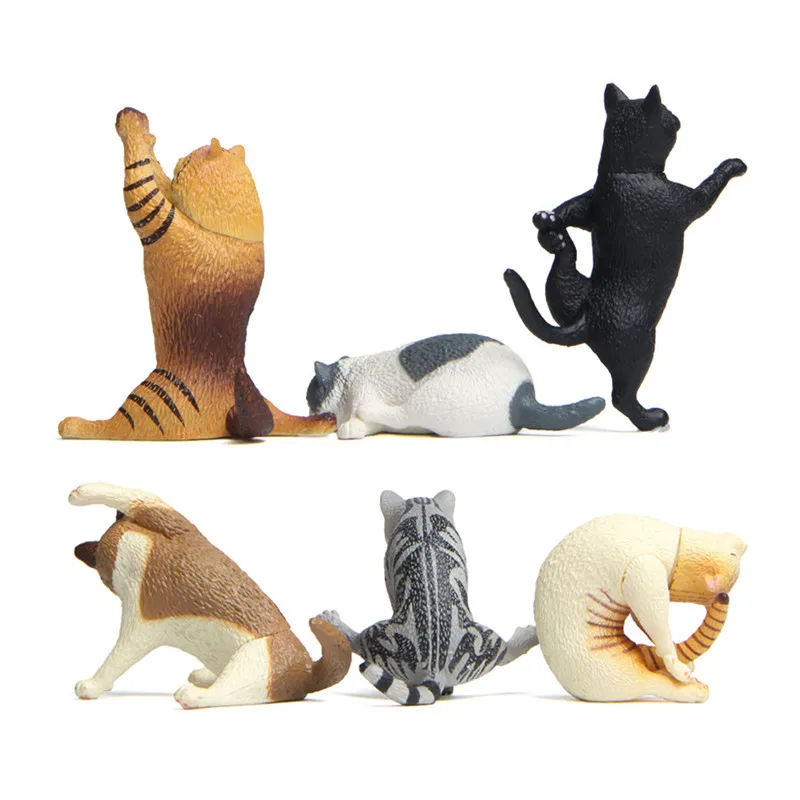 Экшн-фигурки в виде кошки из японской позы для йоги 6 шт. | Игрушки и хобби